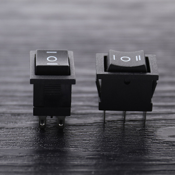 KCD2 Mini Svart 6PIN På/Av/På vippbrytare Båtvippbrytare Black