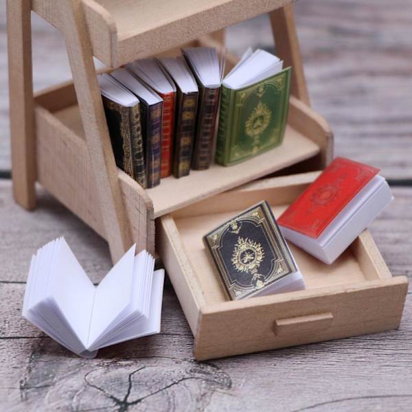 9 st/ set Doll House Klassiska böcker Mini Pocket Jane Diary