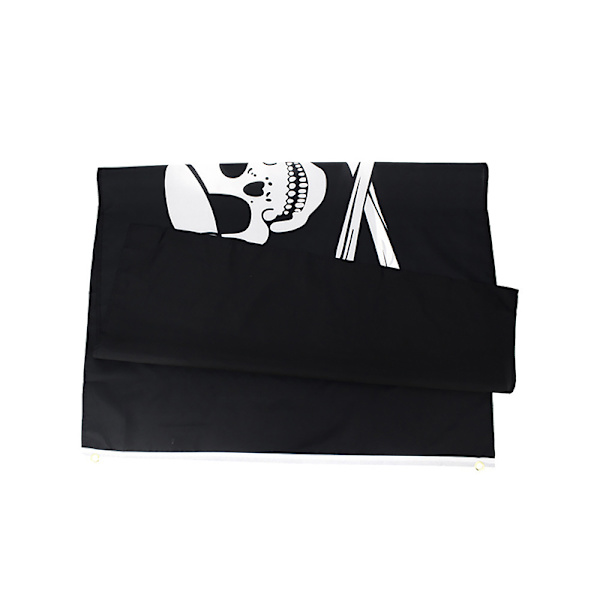 Big Skull Piratflagga Röd Bandana Bones Double Skull DIY Decor C 90x150cm