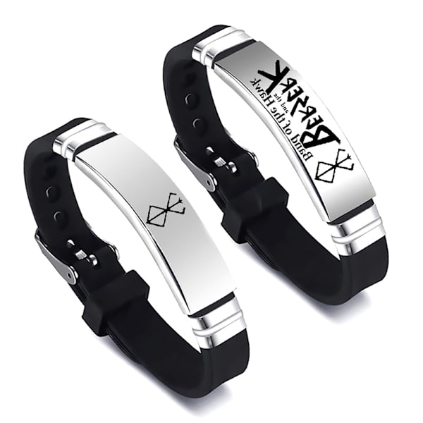 Anime Berserk Symbol Rostfritt stål Armband Svärd Justerbar A2