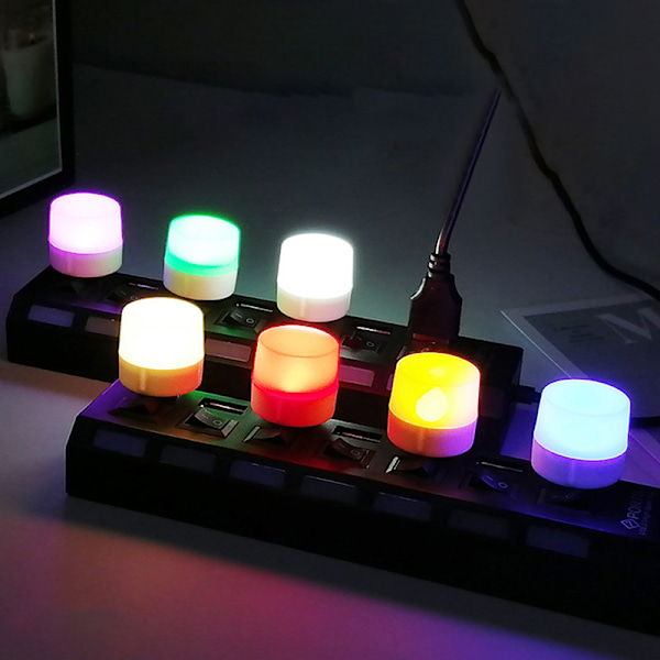 Super Bright USB Mini Book Light Reading Lamp Mini Bärbar USB Green light
