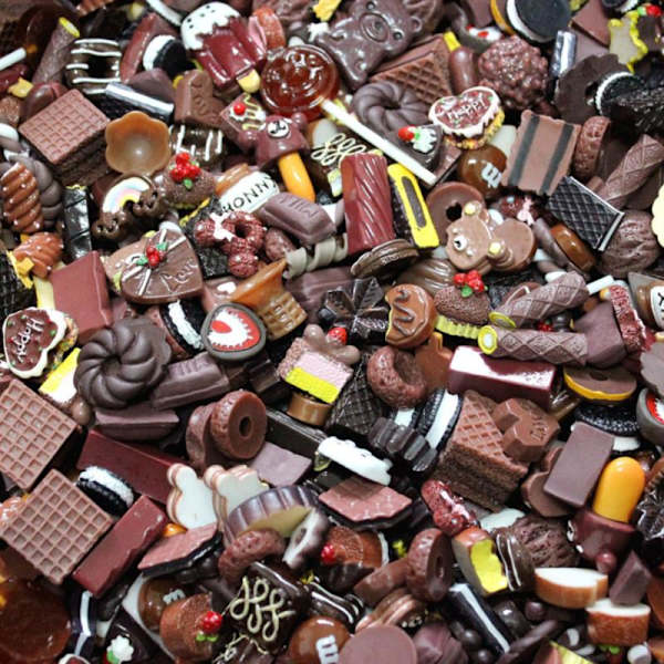 10st e Mini Candy Donut Bread Dollhouse Miniature Cake Home C P11
