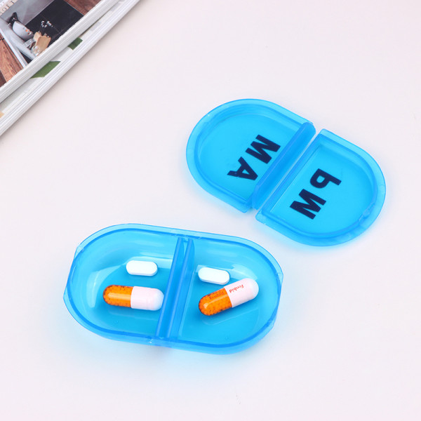 1st 2 Grids Daily Waterproof Pill Organizer Bärbar Pill Box P 1