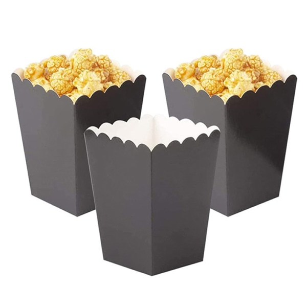 10 st Popcorn Snack Box Engångs Snack Containers Paper Chic Purple