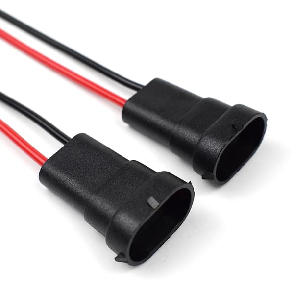 Vattentät H11 H9 H8 880 H16JP Plug Wire Base Bulb Sockel Kabel