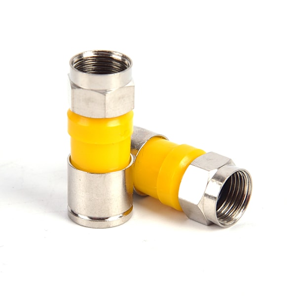 10st RG6 F Typ Kompression 2,8cm Snap Seal Plug Connector Wat