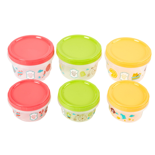 250/500 ml e Cartoon Lunchbox Barnbehållare Bärbar Bento St Red 250ML(Low Style)