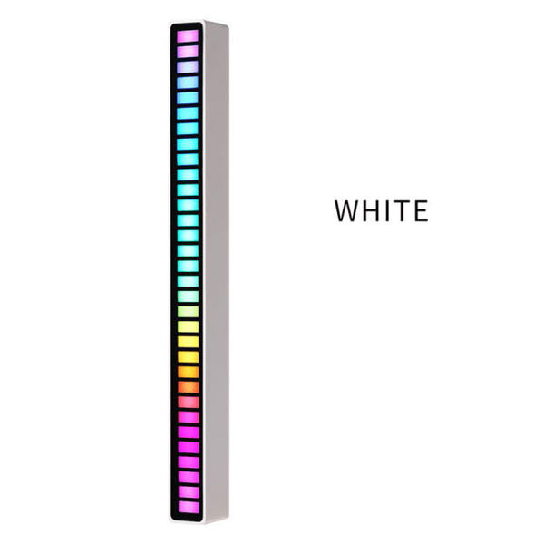 RGB Pickup Lights Music Rhythm Light Färgglatt atmosfärsljus White