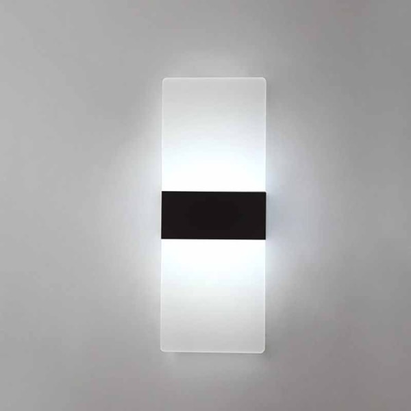 Led Vägglampa Up Down Cube Indoor Outdoor Sconce Lighting Lampa Black cool  white c1e1 | Black | cool white | Fyndiq