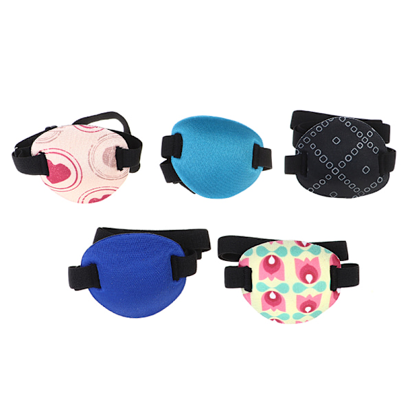 3D Child Single Eye Cover Bärbar mjuk ögonlapp Amblyopia Tra E