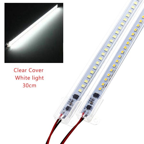 AC220V LED Bar Light High Brightness 2835 LED Clip 30cm 40cm 72 Whitelight Clear30cm
