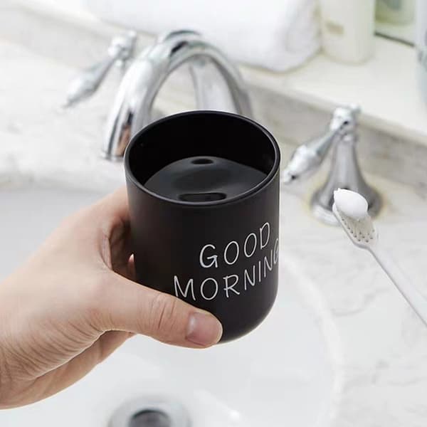 1st Bärbara Creative Washing Mun Cups Plast Home Hotel också Black