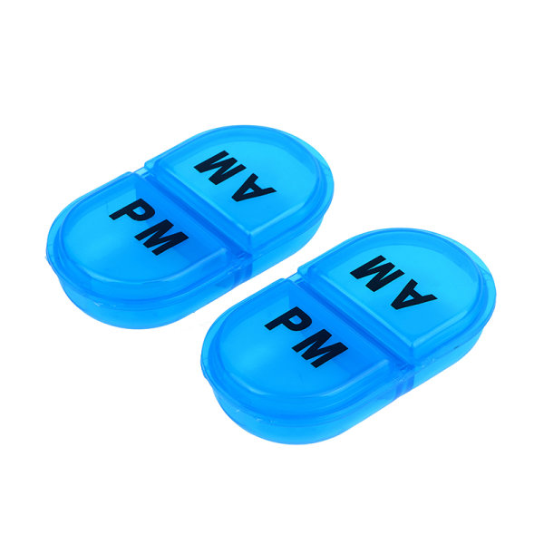 1st 2 Grids Daily Waterproof Pill Organizer Bärbar Pill Box P 1
