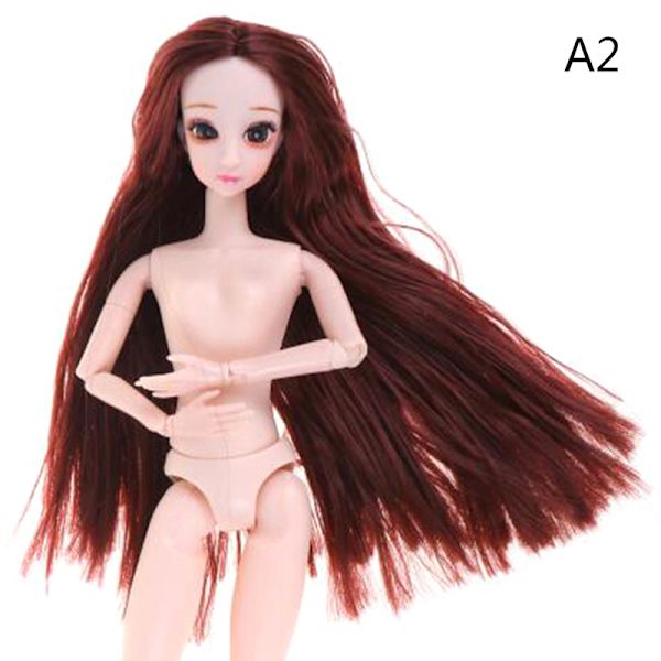 30CM BJD Docka Vackra Princess Dolls Dockhuvud DIY Hårdocka A2
