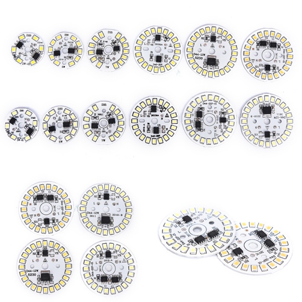 LED-lampa Patch Lamp SMD Plate Circular Module Light Source Plat 12w white