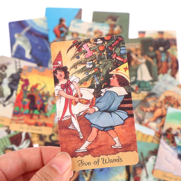 1Set Granny's Postcards Tarot English Version Guide Fortune Tel