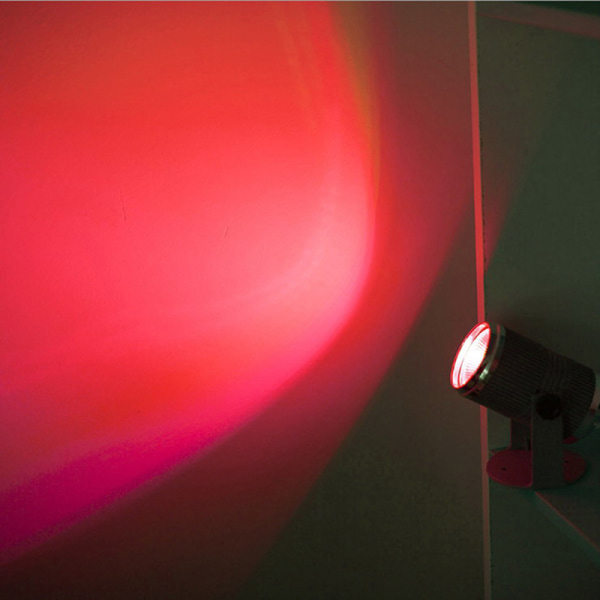 RGBW 1W LED-scenbelysning Spin Pinspot Light Beam Spotlight Pa Red