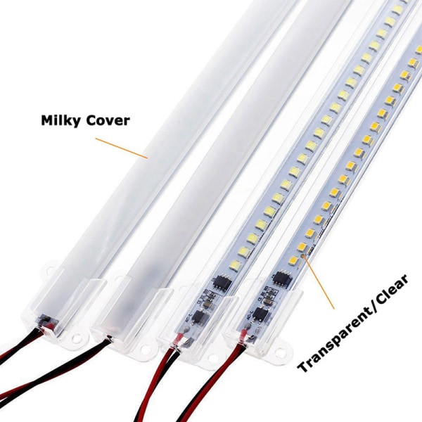 AC220V LED Bar Light High Brightness 2835 LED Clip 30cm 40cm 72 Warmlight Clear 40cm