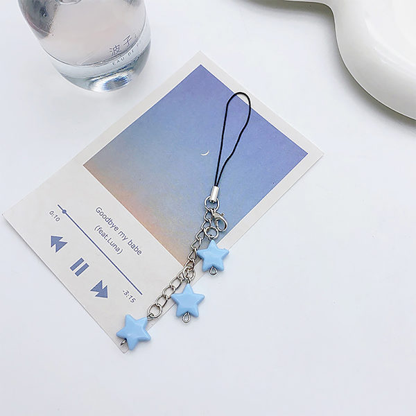 Star Pendant Phone Chain aron Color Lovely Phone Lanyard Bag De A2