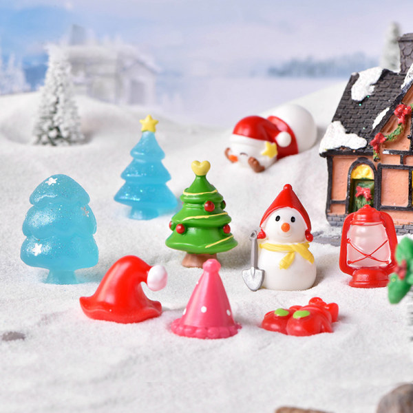 DIY Snow View Accessories e Christmas Tree Snowman Santa Claus 2