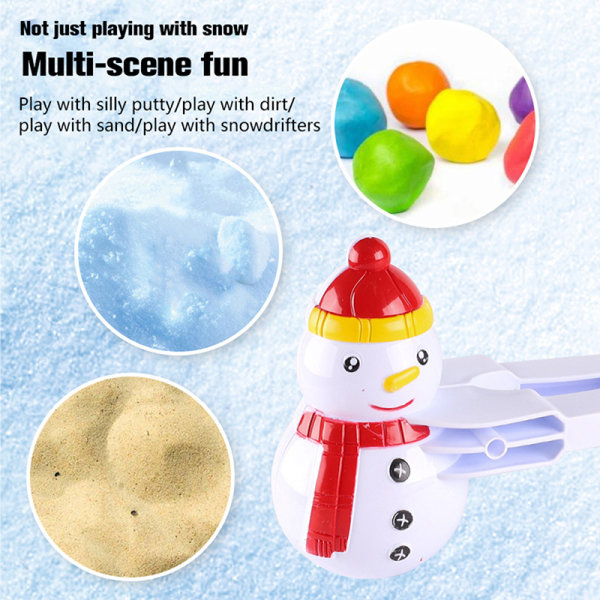 Snowball Maker Clip barn utomhus vinter snö sand form verktyg A15