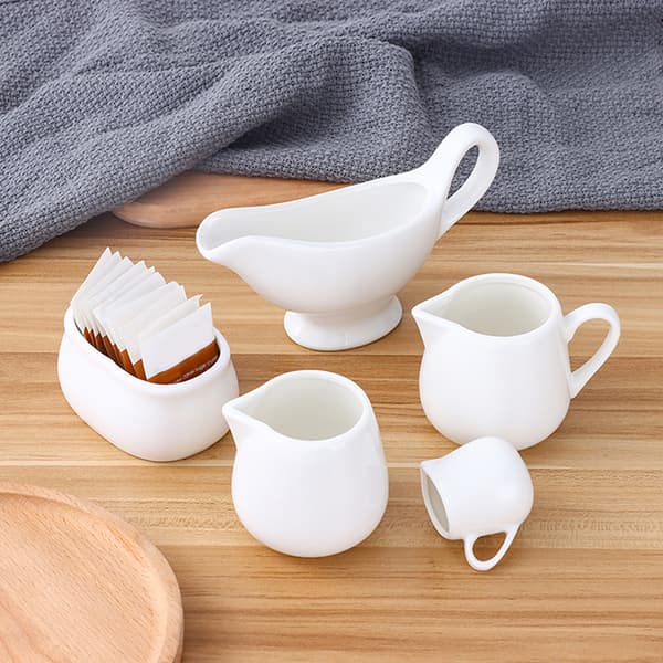 1 st Keramik såsdispenser Kaffekanna Salladsdressingkopp E