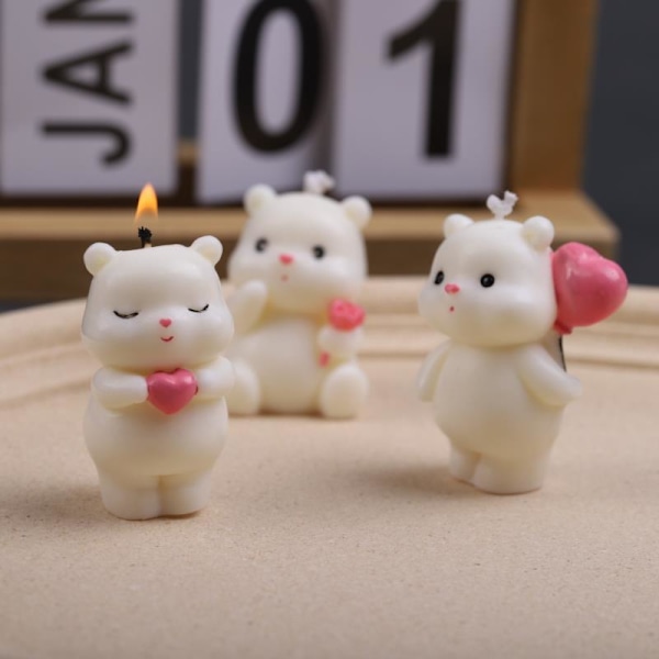 e Bear Form Mini form Candle Making Candle Aromat C