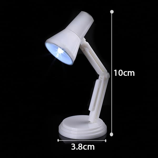 Vikbar LED-bordsbok läslampa Notebook Laptop Night Light Black