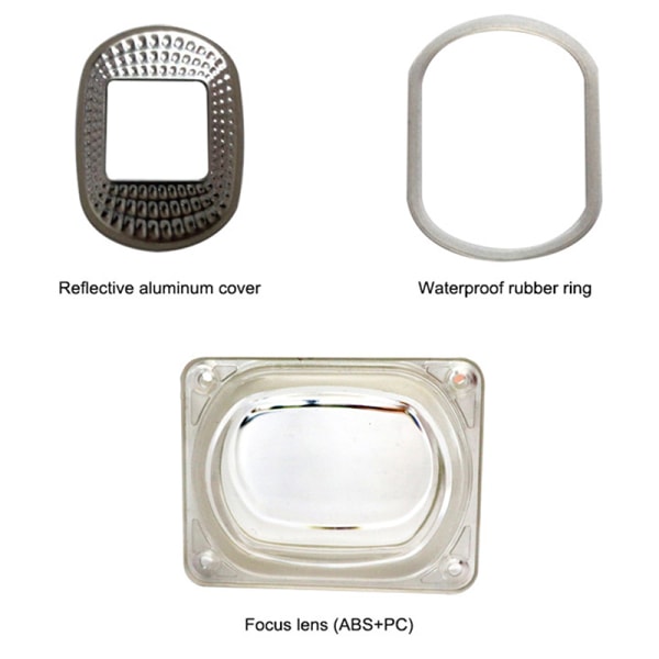 1Set LED COB Chip Matrix med linsreflektor för 50W spotlight