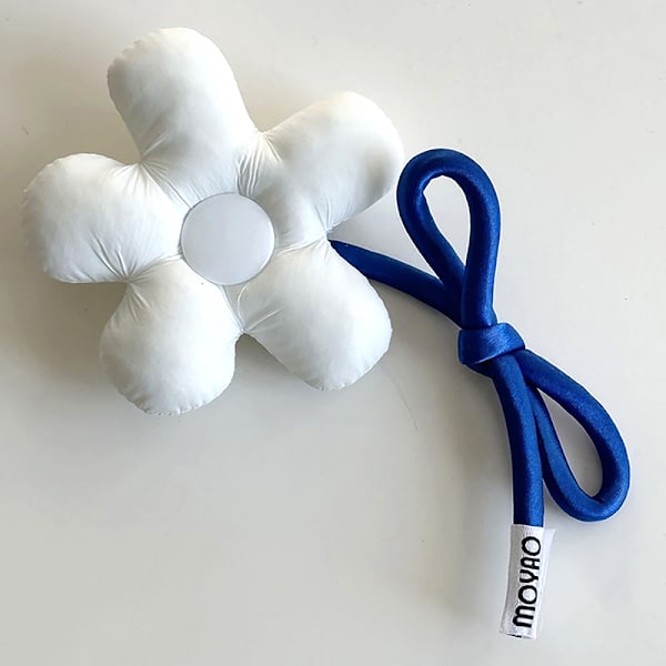 DIY Blomma Brosch Tillbehör Väska Hänge Lapel Pin Badges Broo White