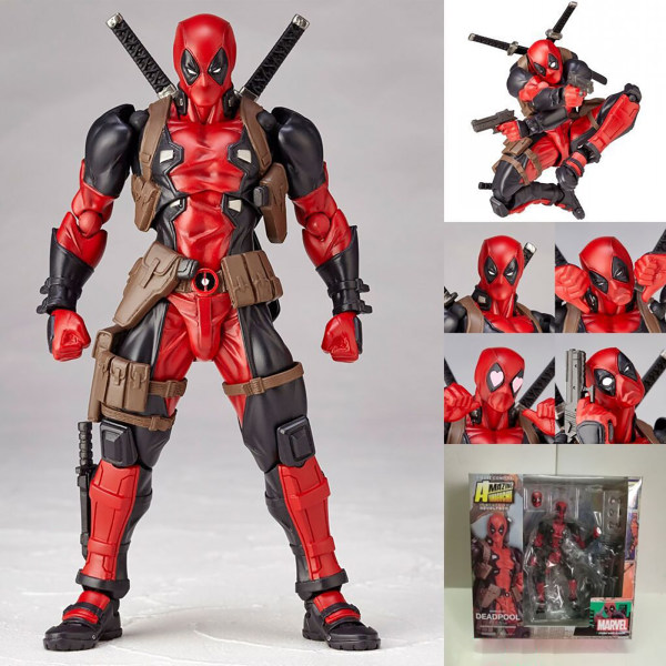 Deadpool figur anime leksaker unisex flyttbara samlarobjekt action 04ee |  Fyndiq