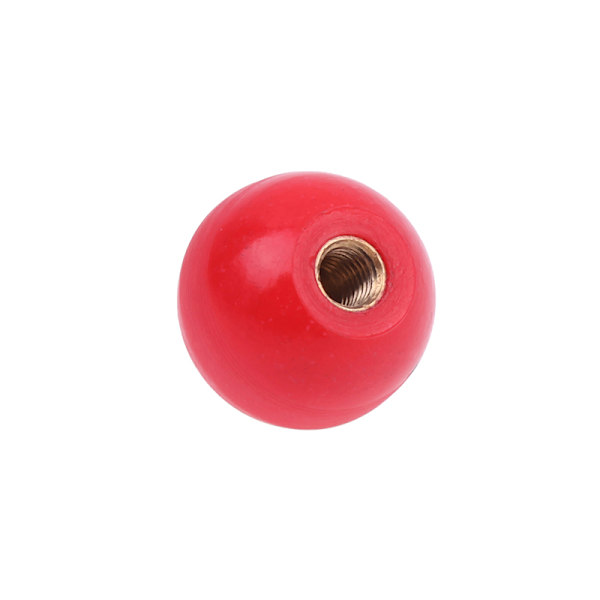 Röd plast M4/M5/M6/M8/M10/M12 gängad kulformad huvudklämma M10x35