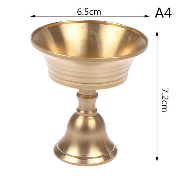 Multi-Size gyllene kopparlegering Ljusstake Ljusstake Candel A4