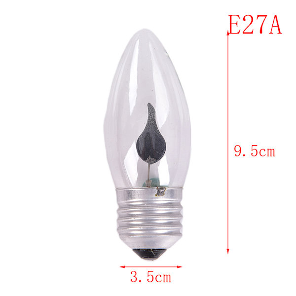 E27 E14 LED-brinnande ljus eldeffekt dekorativ låga F E2 A