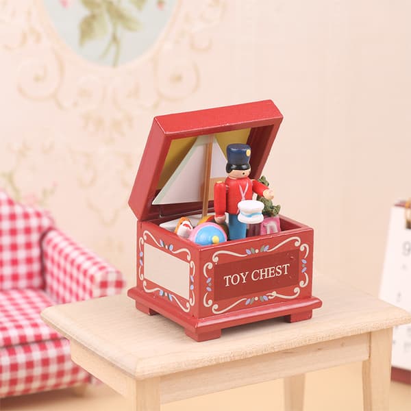 1:12 Dockhus Miniatyr Leksakslåda Jul Nötknäppare modell Kid
