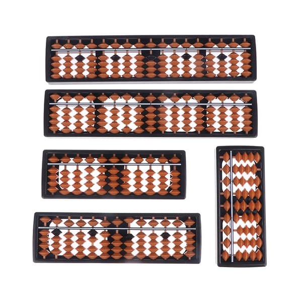 Standard Abacus Soroban Miniräknare Räkneverktyg Matematik Be 3(9 digit brown)