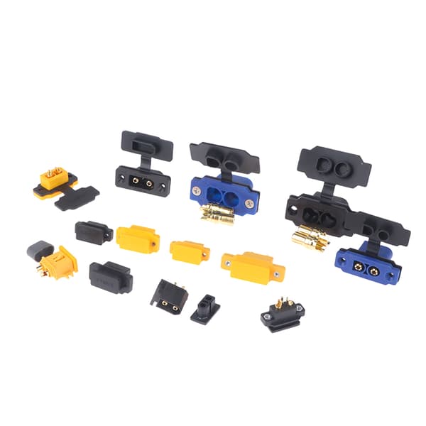 Monterbar kontakt XT60E XT90E EC5E EC8E med cover Hög ström XT M