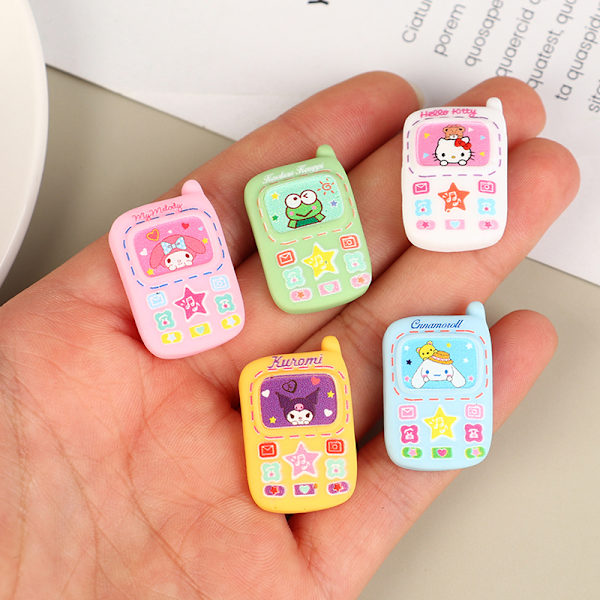 5st Dollhouse Simulation Miniature Mini Resin Mobiltelefon Mod