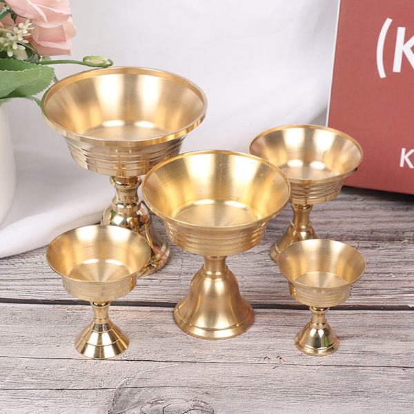 Multi-Size gyllene kopparlegering Ljusstake Ljusstake Candel A5