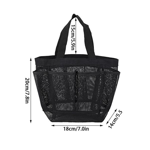 Portabel Mesh Dusch Caddy Tote Strandväska Reseförvaring Toalett