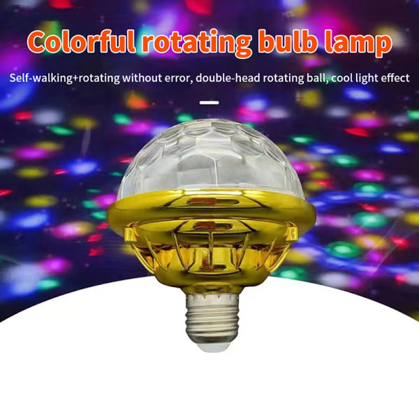 1st Sju färg LED-ljus Roterande Lampa Magic Ball Bulb DJ Dis A 593e | A |  Fyndiq