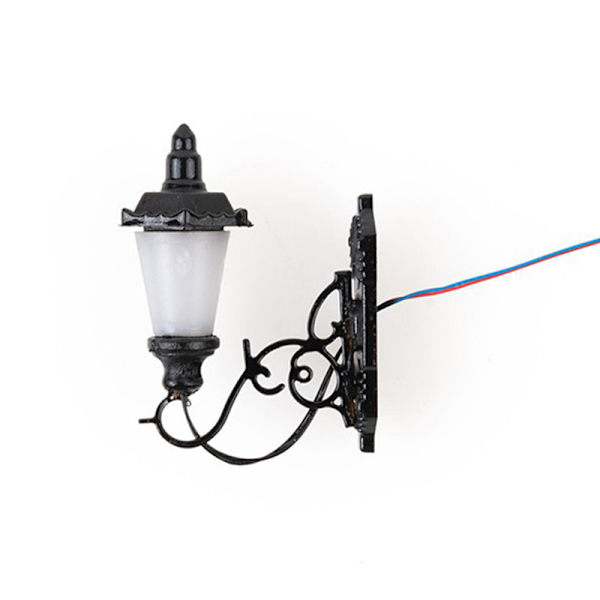 1:87 Miniatyr LED-lyktstolpe Vägglampa Modell DIY Micro Landscap A3