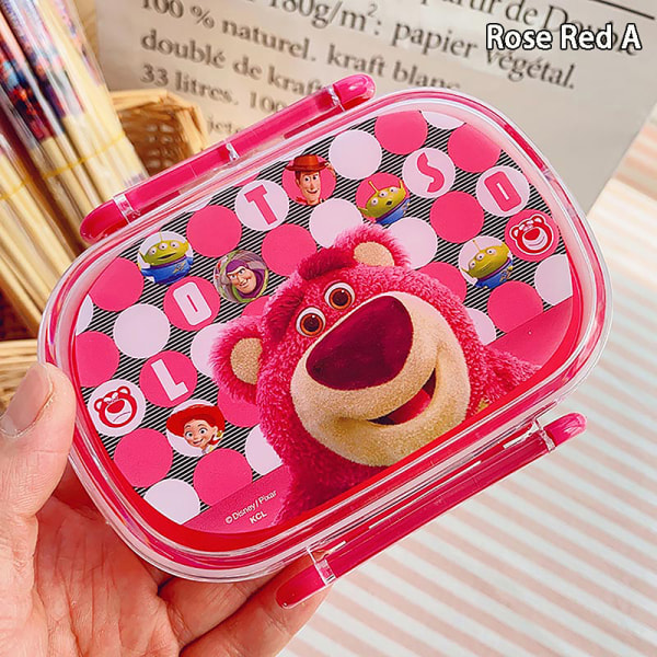 Lunchbox Barns tecknade Bento Box Mikrovågssnack Innehåll Rose Red A