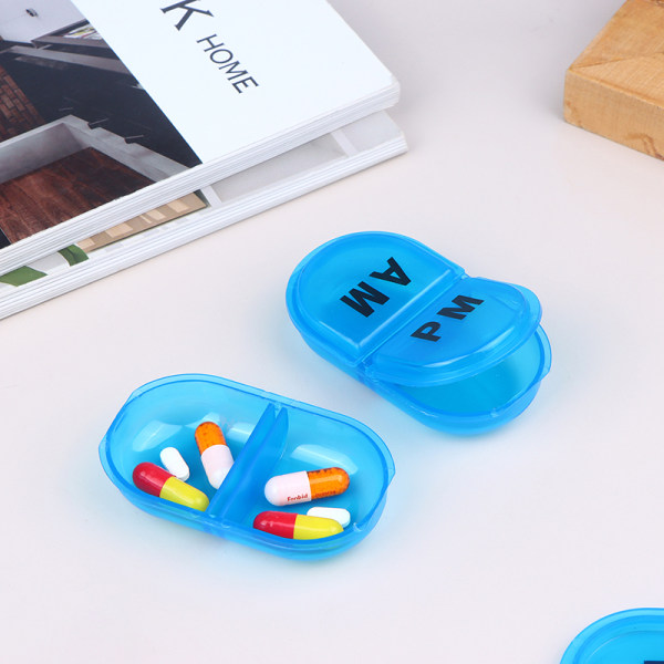 1st 2 Grids Daily Waterproof Pill Organizer Bärbar Pill Box P 1
