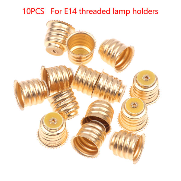 E14 Mässing Lacy Lamphållare Light Beads Bases Screw Type Bulb Co