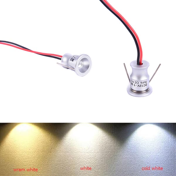 Led Spotlight Skåp Mini infällt Down Light Skåp Showcases 30° warm white