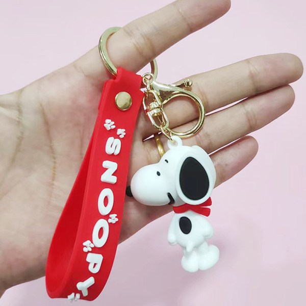 Cartoon Snoopy Keychain Charlie Doll Pendant Bil litet hänge A2