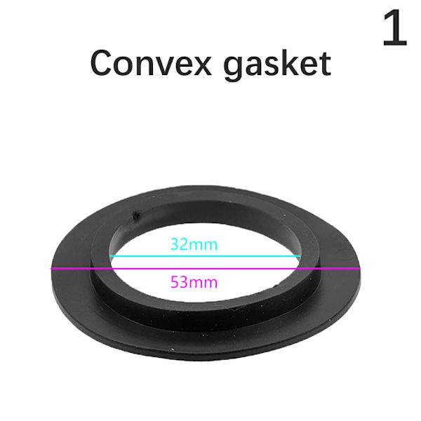 5 st gummitätningsbricka packning för Franke Basket Sil Plug 1(Convex pad)