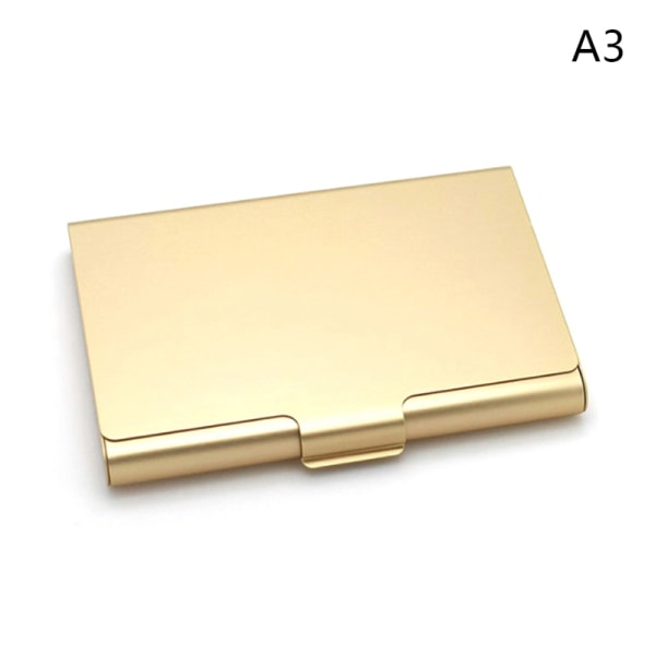 Kreativt case Aluminiumlegering Korthållare Metall Bo light gold