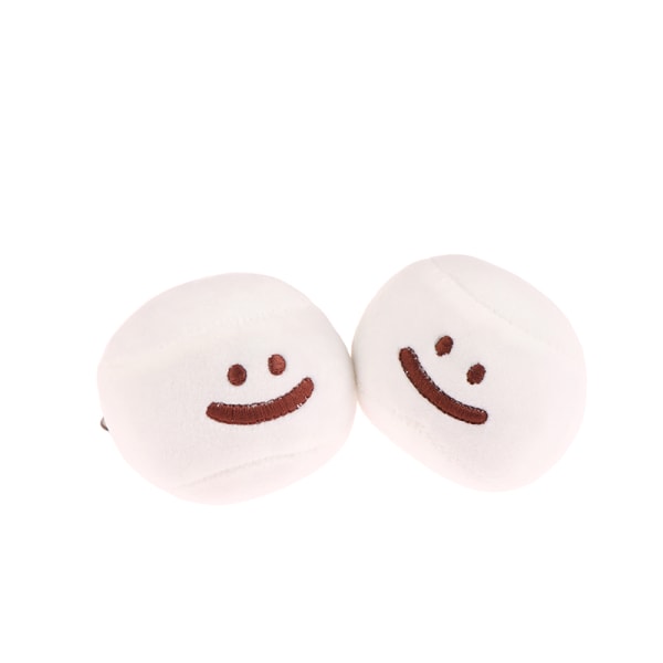 e Marshmallow leende bolldockor Vit plysch dekompressionsboll A1